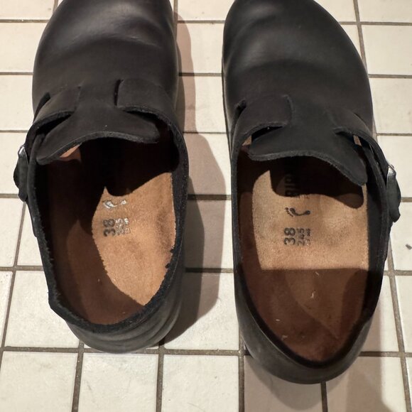 Birkenstock London Shoe - Black Oiled Leather (CLOSED SHOE) - Picture 3 of 4